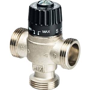 SVM-0025-236525 STOUT Термостатический смесительный клапан для систем отопления и ГВС 1&quot; НР 30-65°С KV 2,3