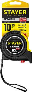 STAYER Stabil, 10 м х 25 мм, рулетка с двухсторонней шкалой, Professional (34131-10)