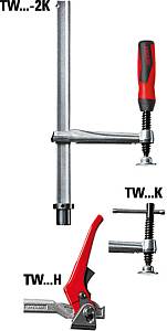 TW28-30-14K Зажимной элемент с фиксированной глубиной захвата для сварочных столов 300/140, 5 кН, Т-ручка BESSEY
