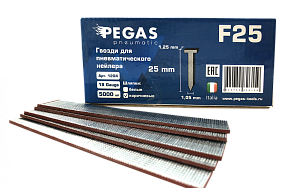 Гвозди Pegas F25 уп. 5000 шт