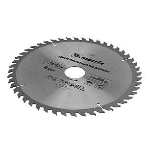 Пильный диск по дереву, 210 х 32 мм, 48 зубьев, кольцо 30/32 Matrix Professional