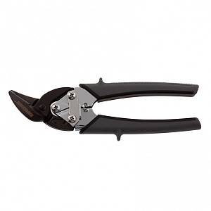 Ножницы по металлу &quot;Piranha&quot;, 185 мм, прямой и левый рез, сталь СrM, двухкомпонентные рукоятки Gross