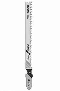Пилка для лобзика Bosch по дереву ДСП T101 B, чистый рез (876) Bosch (Оснастка)