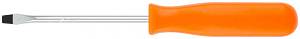 Отвертка "Эконом", CrV сталь, пластиковая оранжевая ручка 4х75 мм SL FIT