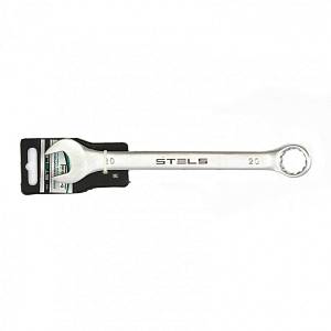 Ключ комбинированный, 20 мм, CrV, матовый хром Stels